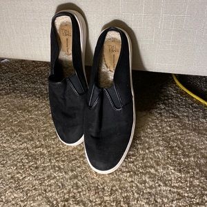 Black slip on shoes